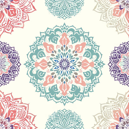 Pastel Mandala Pattern 11 Quilting Cotton Fabric
