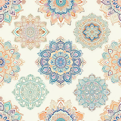 Boho Medallions Pattern 1 Minky Fabric