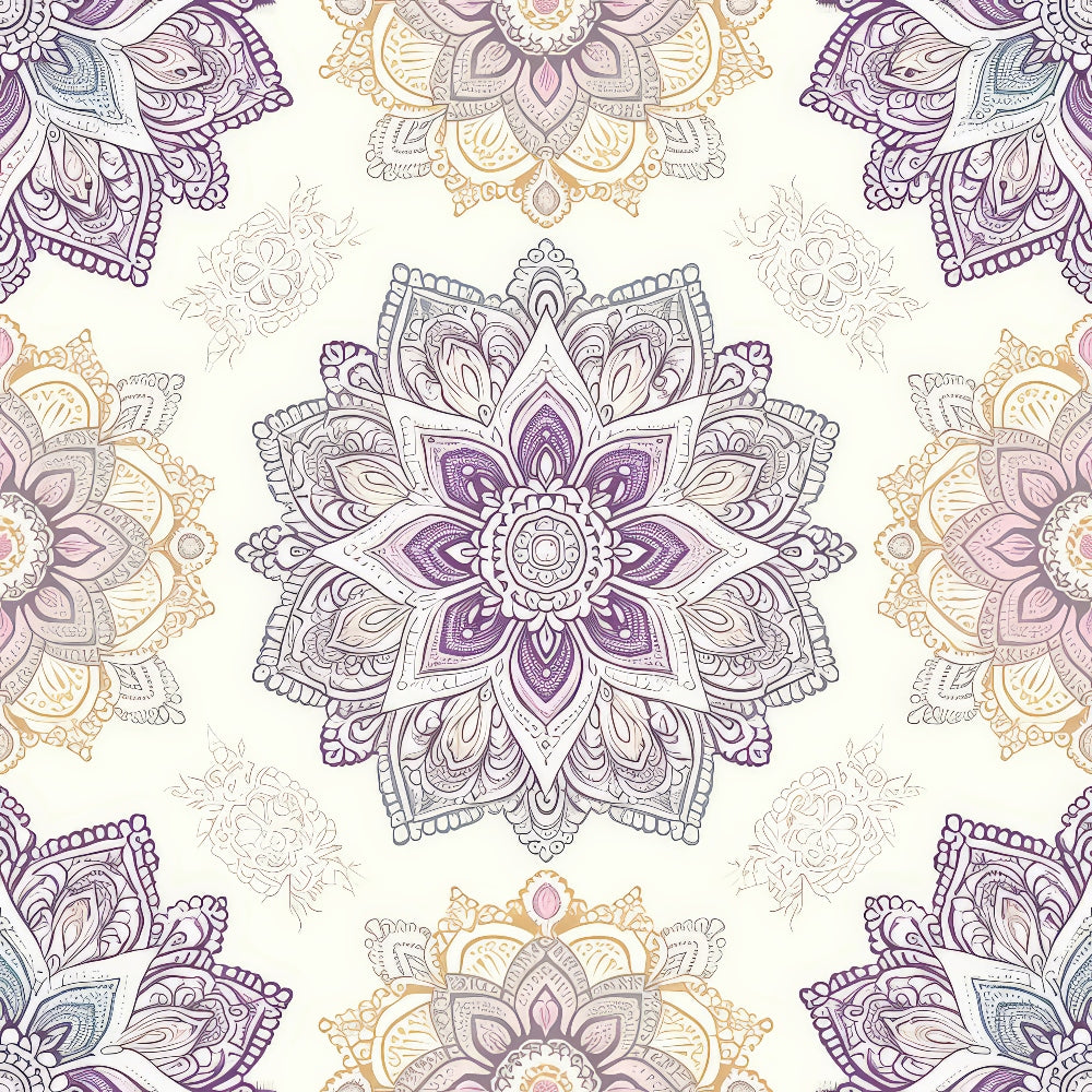 Boho Medallions Pattern 2 Minky Fabric