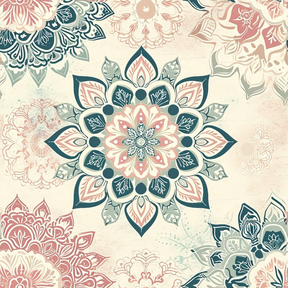 Boho Medallions Pattern 9 Minky Fabric