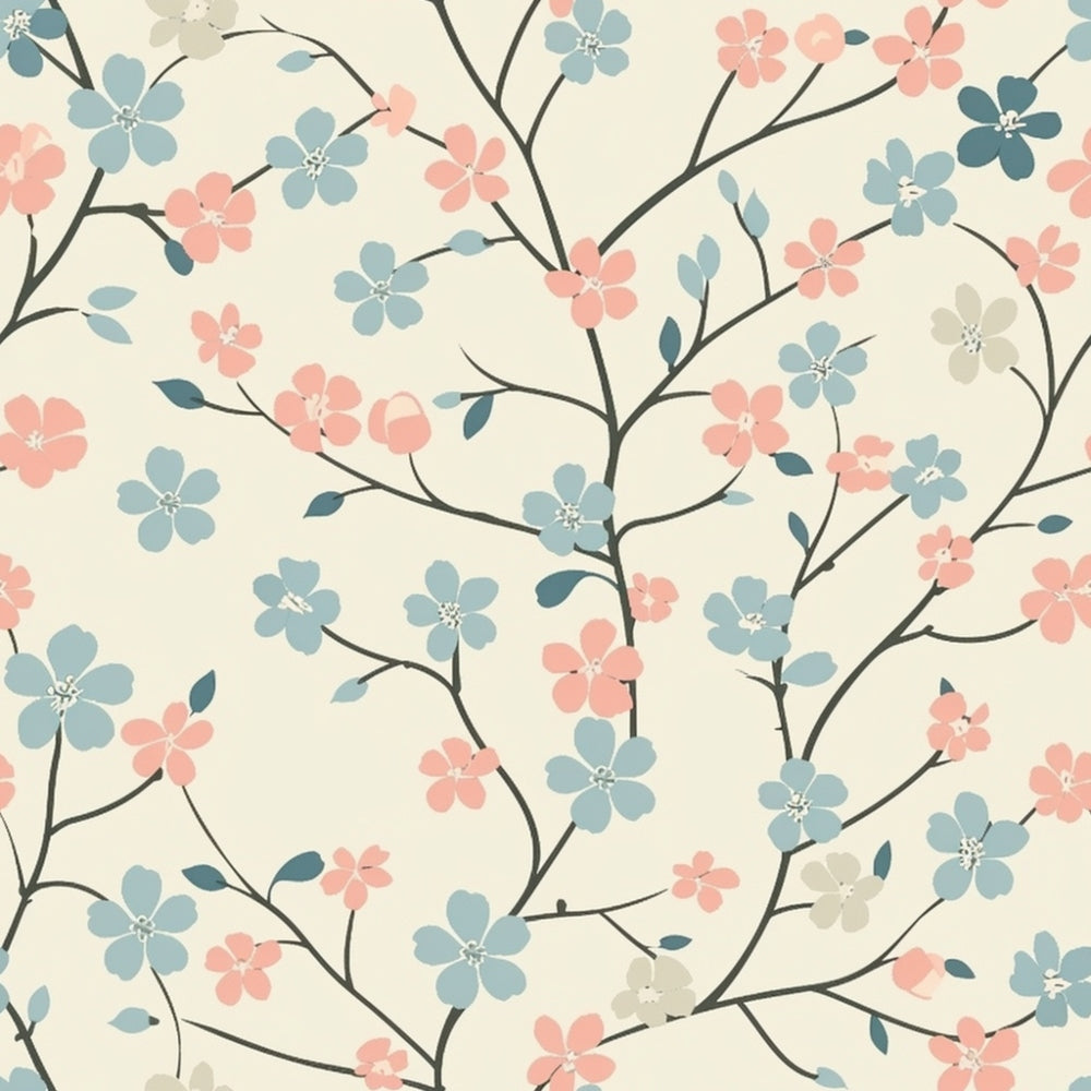 Blushing Meadow Pattern 10 Minky Fabric