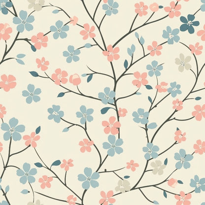 Blushing Meadow Pattern 10 Minky Fabric