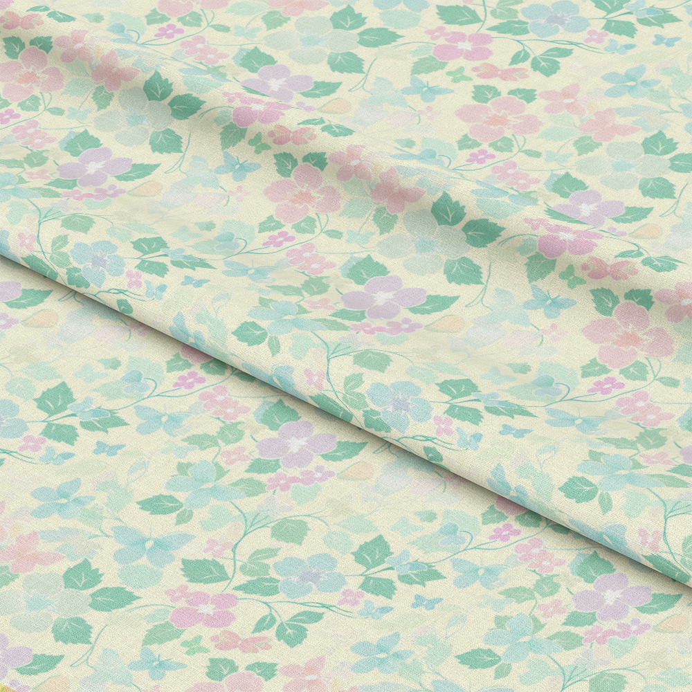 Pastel Spring Pattern 14 Quilting Cotton Fabric