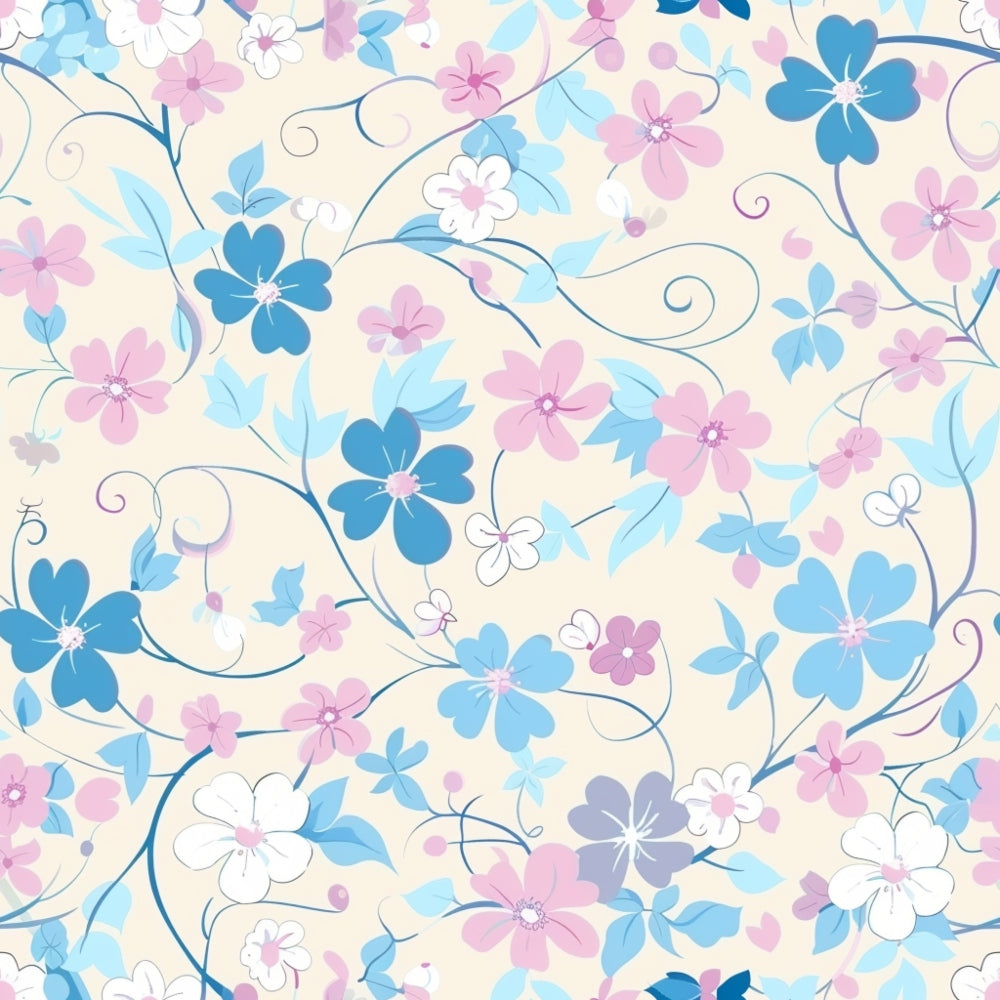 Blushing Meadow Pattern 17 Minky Fabric