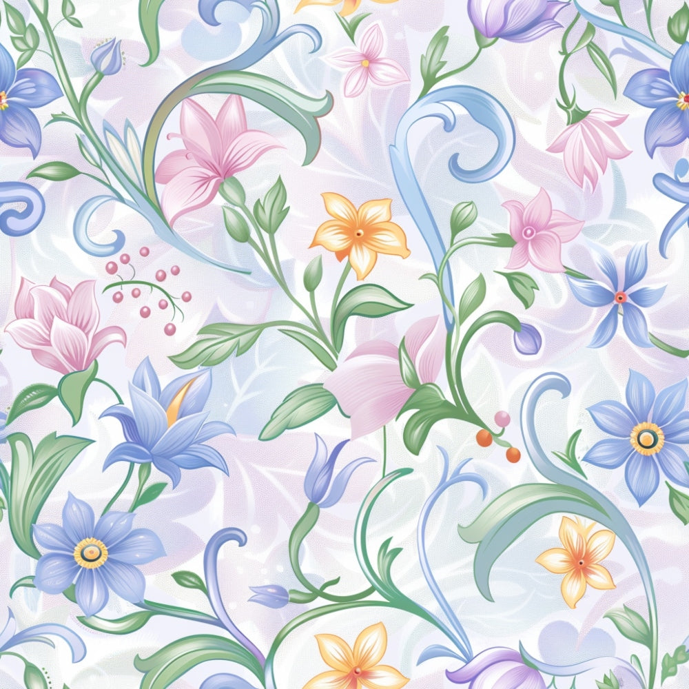 Blushing Meadow Pattern 21 Minky Fabric
