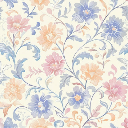 Blushing Meadow Pattern 23 Minky Fabric