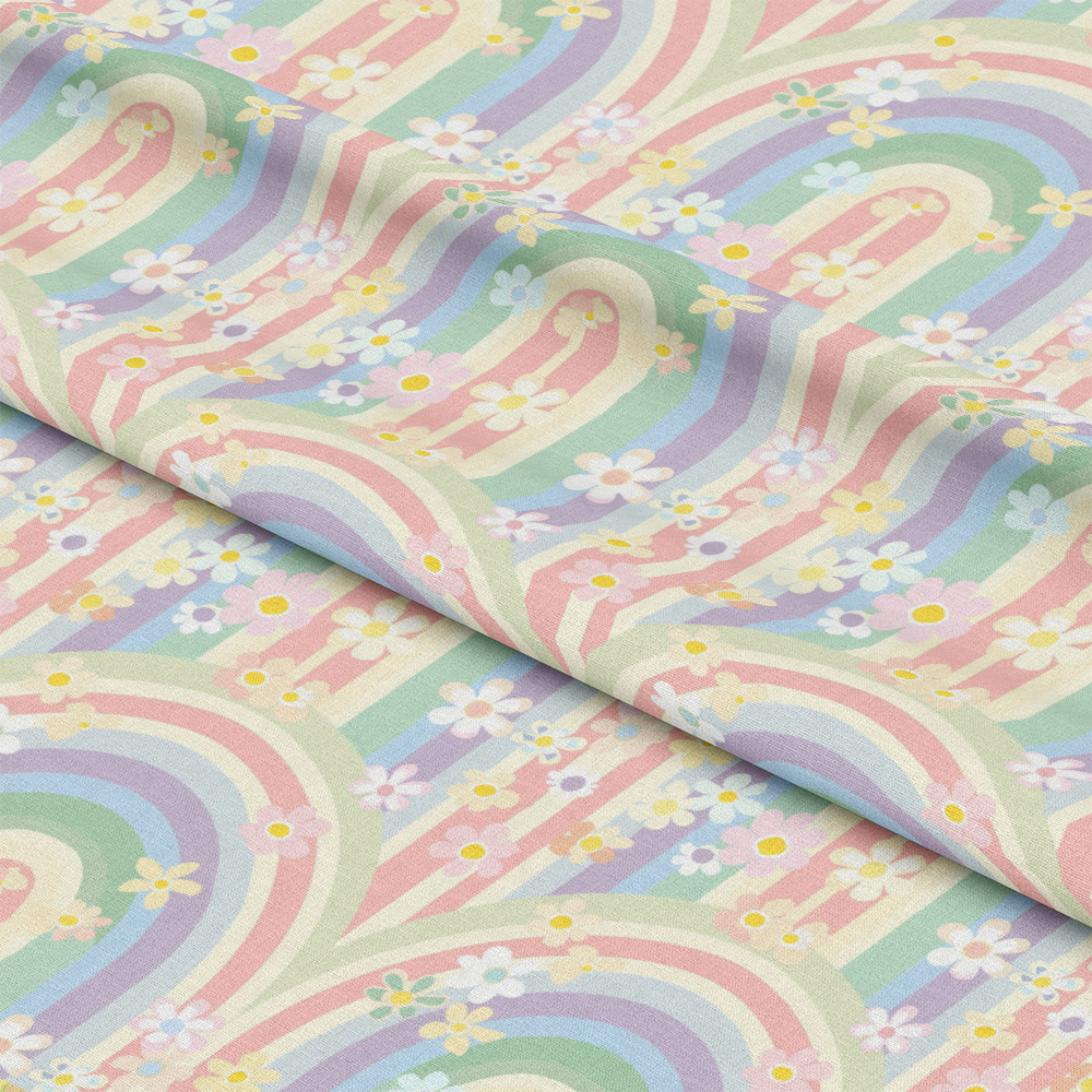 Pastel Spring Pattern 24 Quilting Cotton Fabric