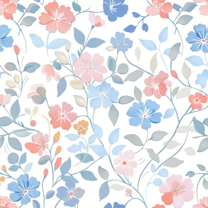 Blushing Meadow Pattern 2 Minky Fabric
