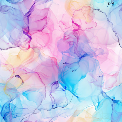 Watercolor Daydream Pattern 10 Minky Fabric