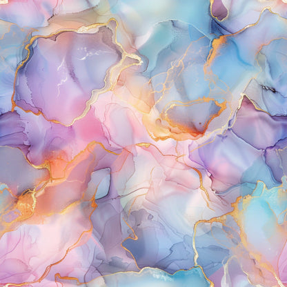 Watercolor Daydream Pattern 4 Minky Fabric