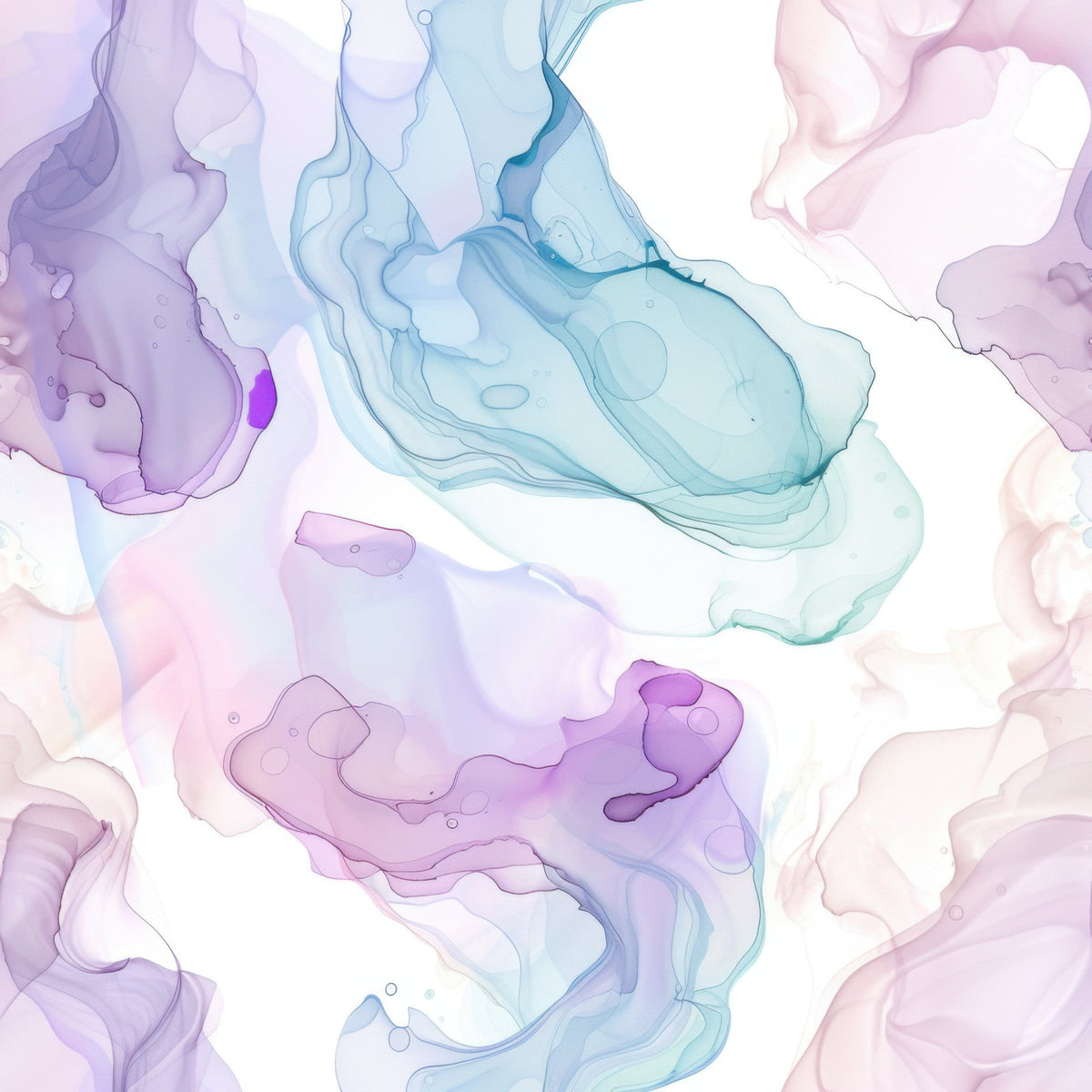 Watercolor Daydream Pattern 5 Minky Fabric