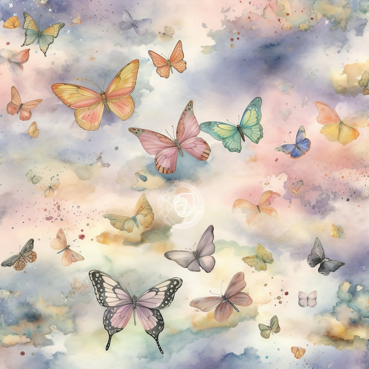 Dreamy Wings Pattern 3 Minky Fabric