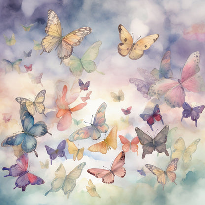 Dreamy Wings Pattern 4 Minky Fabric