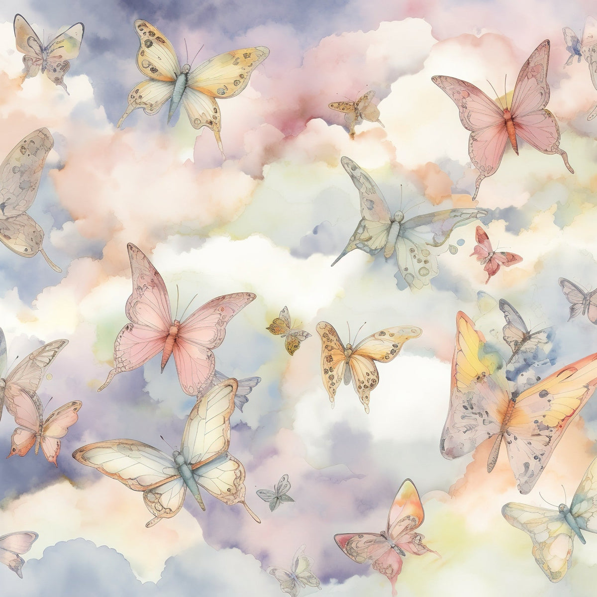 Dreamy Wings Pattern 5 Minky Fabric