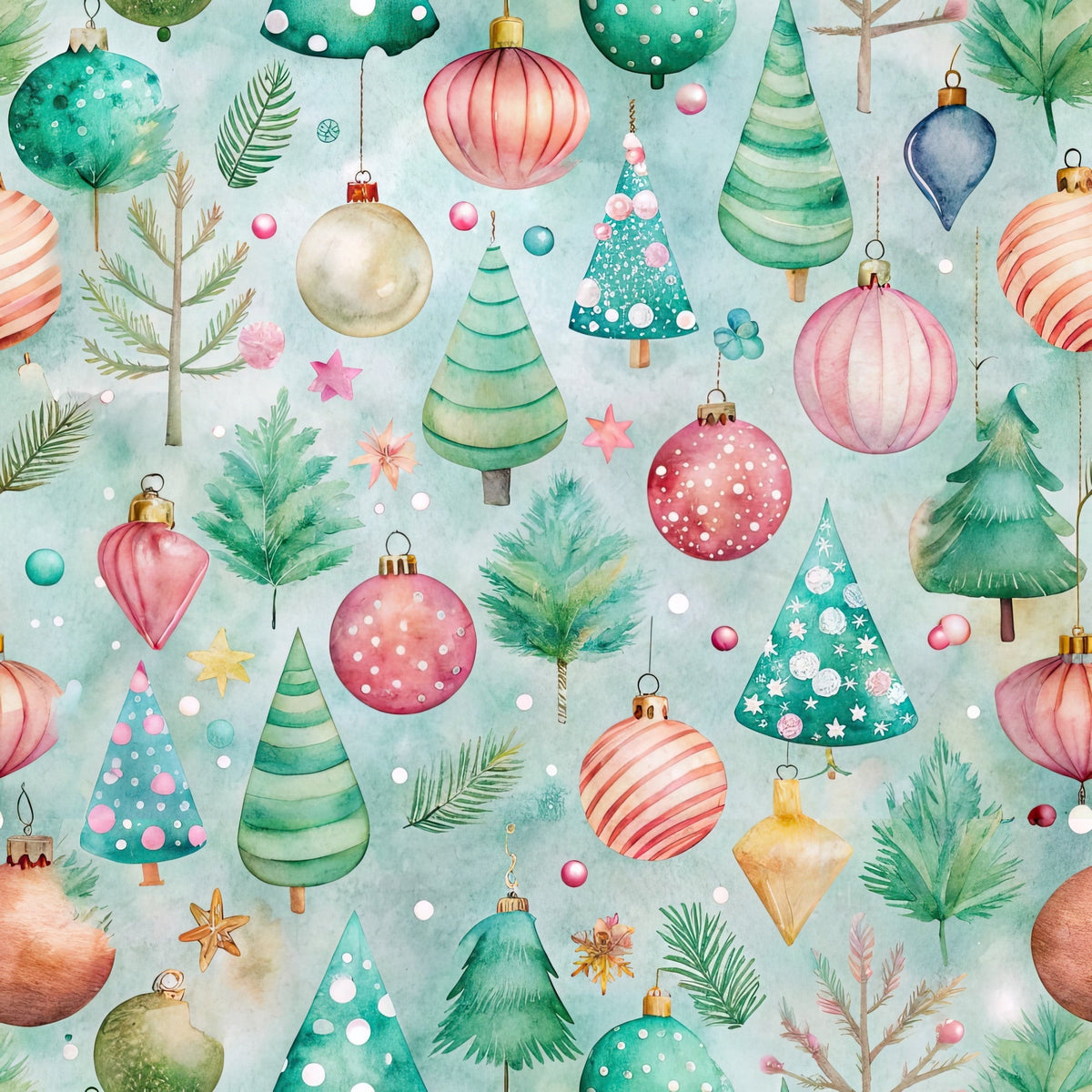 Sugarplum Baubles Pattern 10 Minky Fabric