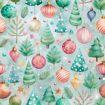 Sugarplum Baubles Pattern 10 Minky Fabric