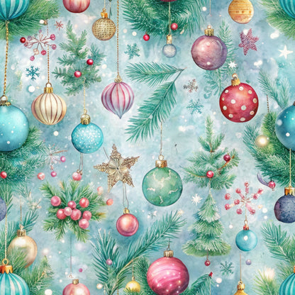 Sugarplum Baubles Pattern 2 Minky Fabric