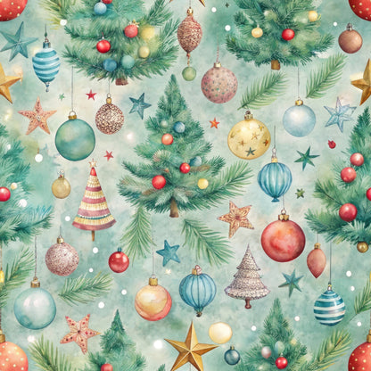 Sugarplum Baubles Pattern 4 Minky Fabric