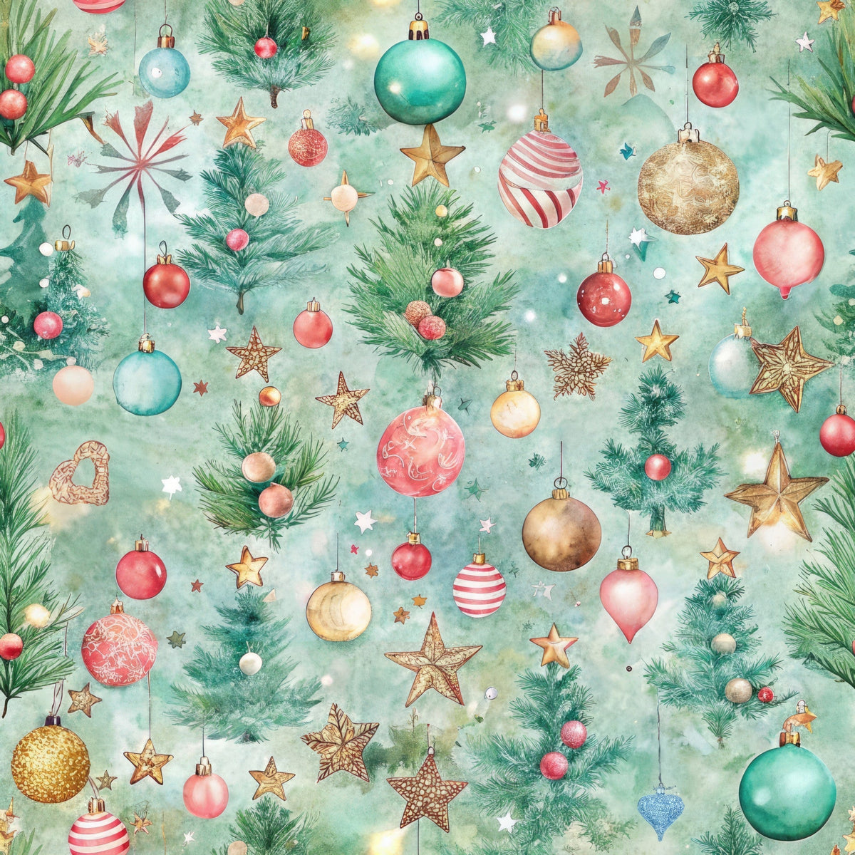 Sugarplum Baubles Pattern 6 Minky Fabric