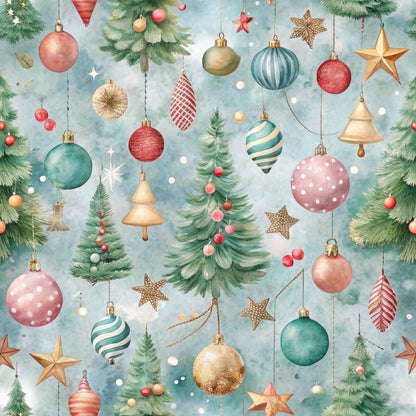 Sugarplum Baubles Pattern 9 Minky Fabric