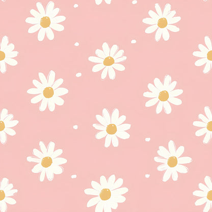 Pastel Daisy Pattern 2 Quilting Cotton Fabric