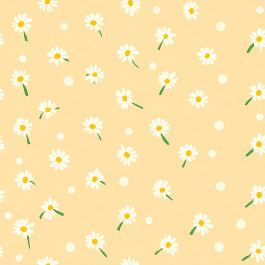 Pastel Daisy Pattern 7 Quilting Cotton Fabric