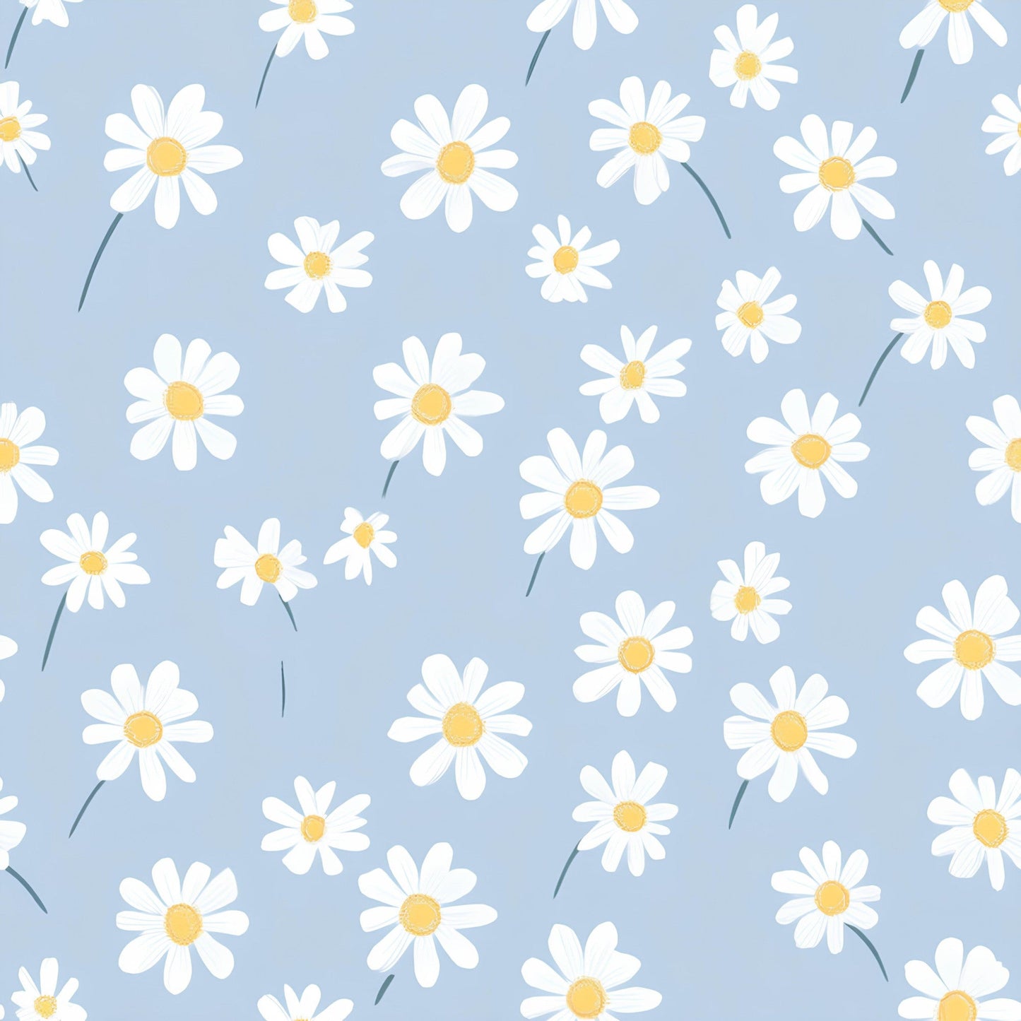 Pastel Daisy Pattern 9 Quilting Cotton Fabric