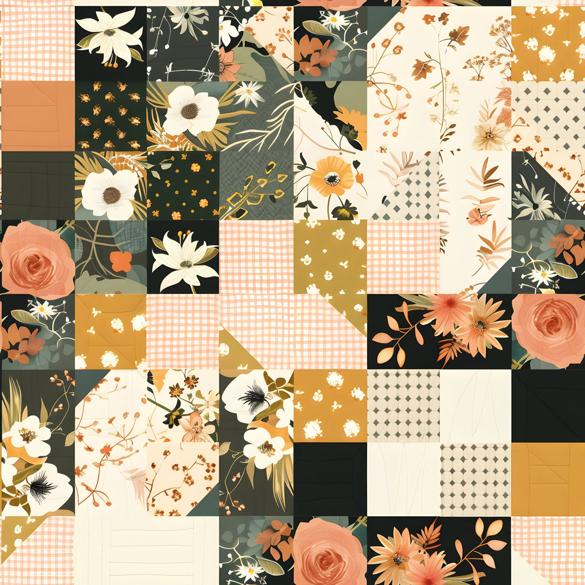 Prairie Blooms Pattern 11 Minky Fabric