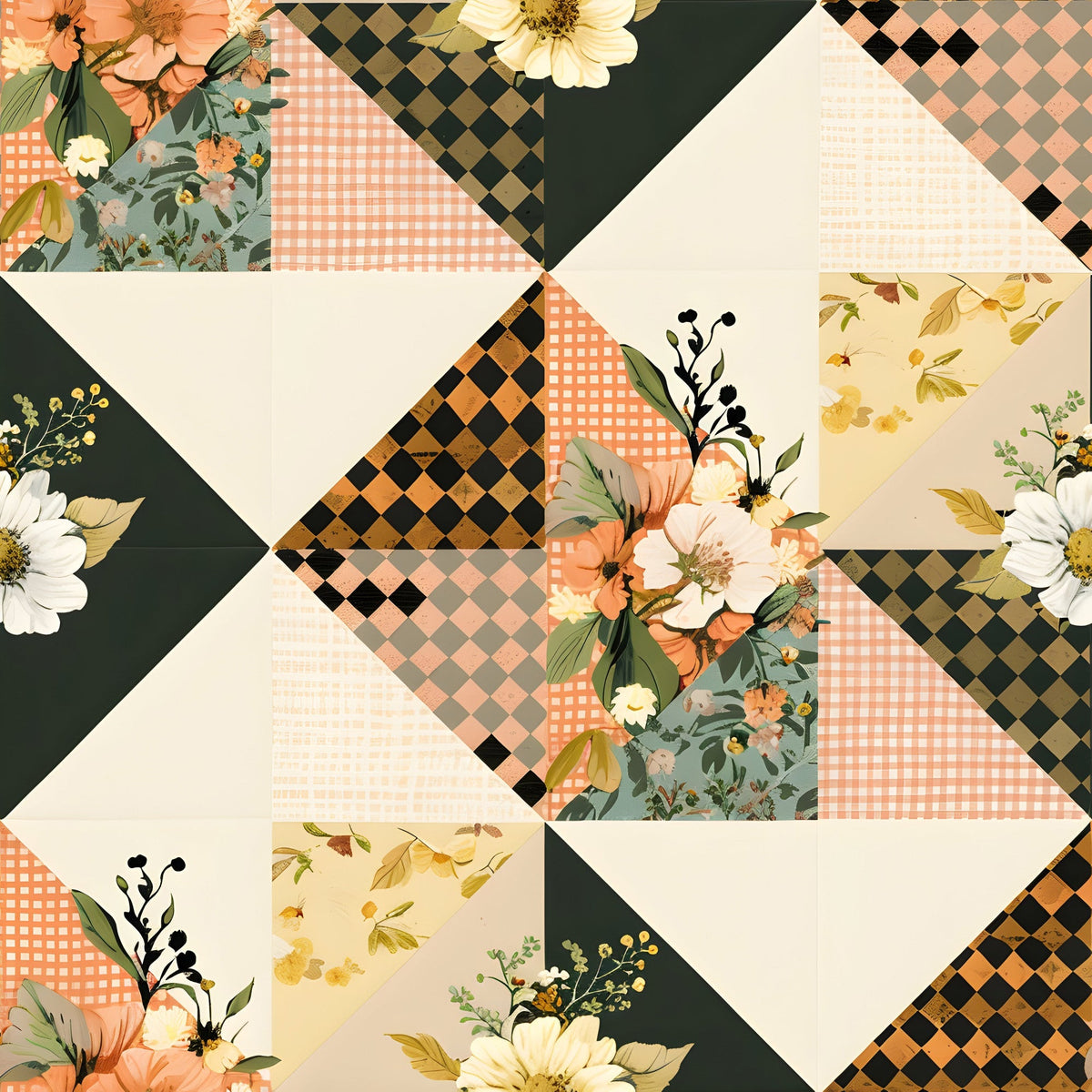 Prairie Blooms Pattern 15 Minky Fabric