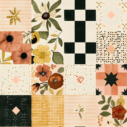 Prairie Blooms Pattern 16 Minky Fabric
