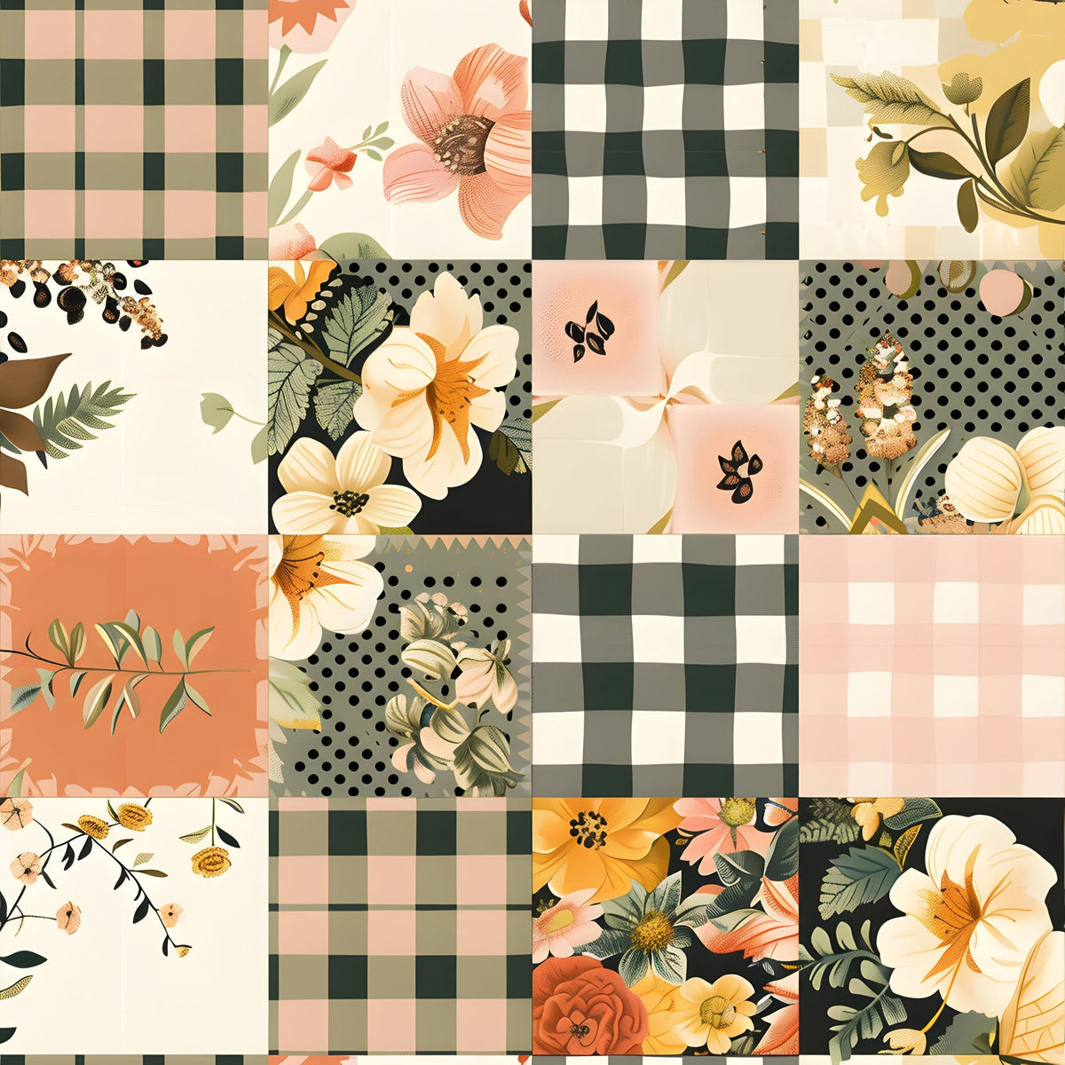 Prairie Blooms Pattern 17 Minky Fabric