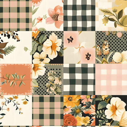 Prairie Blooms Pattern 17 Minky Fabric