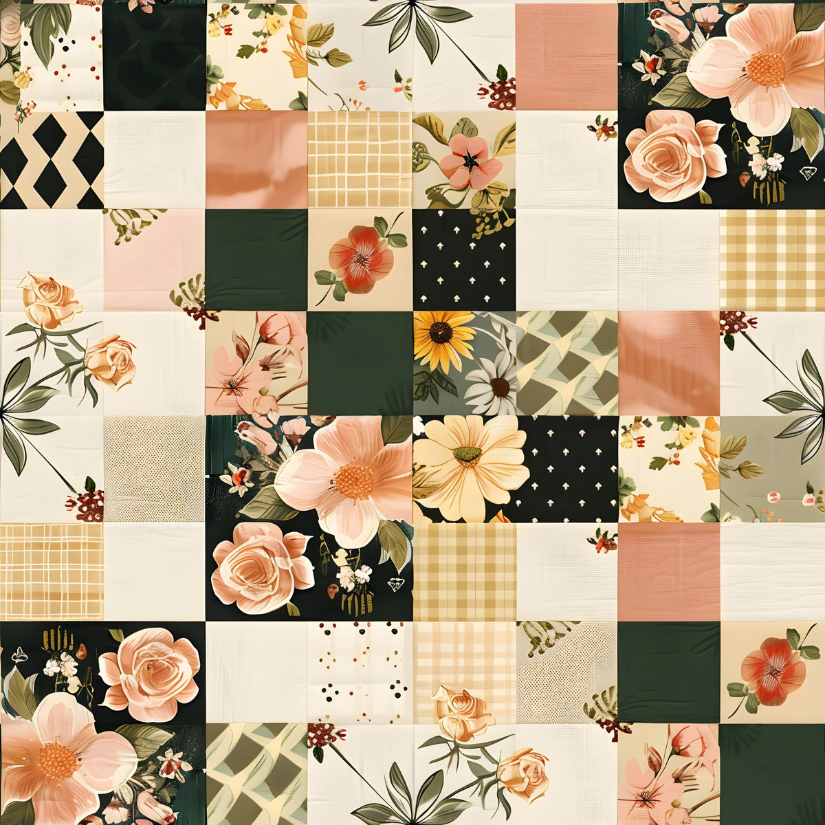 Prairie Blooms Pattern 19 Minky Fabric