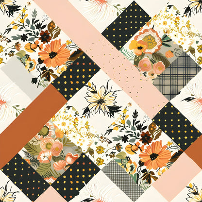 Prairie Blooms Pattern 2 Minky Fabric