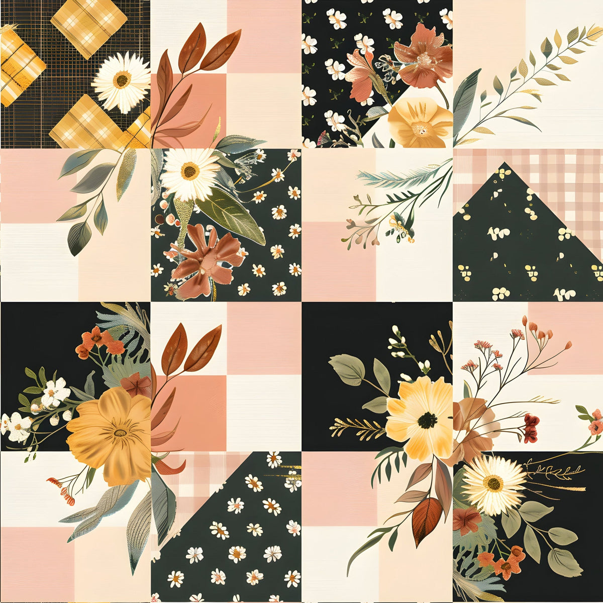 Prairie Blooms Pattern 3 Minky Fabric