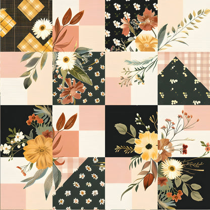 Prairie Blooms Pattern 3 Minky Fabric