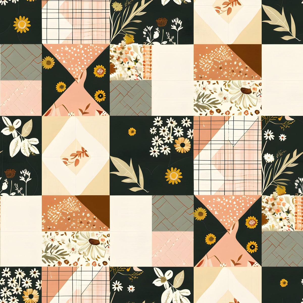 Prairie Blooms Pattern 4 Minky Fabric