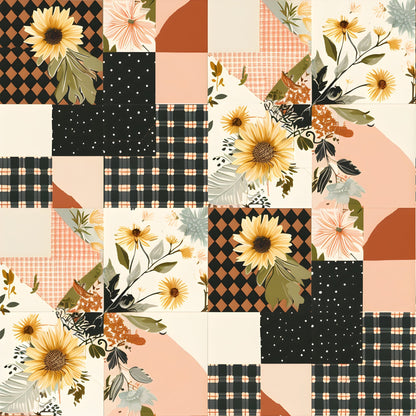 Prairie Blooms Pattern 8 Minky Fabric