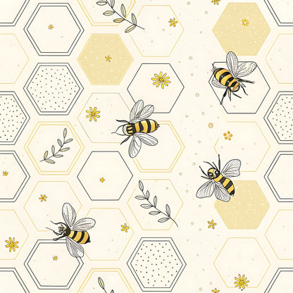 Honeycomb Harvest Pattern 12 Minky Fabric