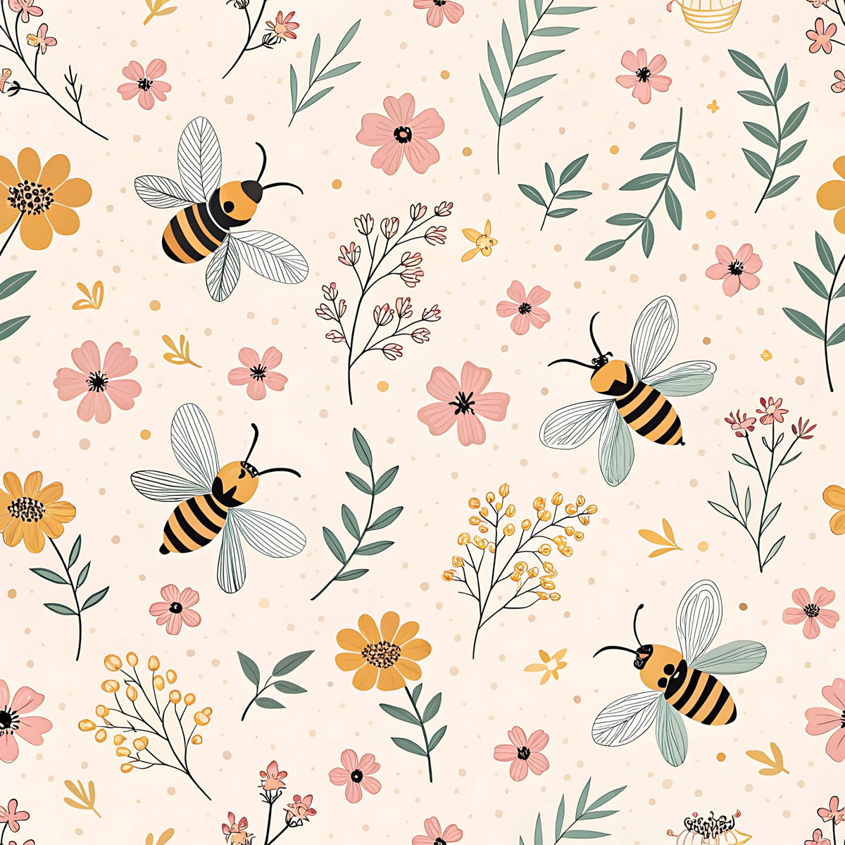 Honeycomb Harvest Pattern 13 Minky Fabric