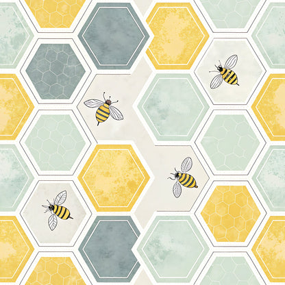 Honeycomb Harvest Pattern 16 Minky Fabric