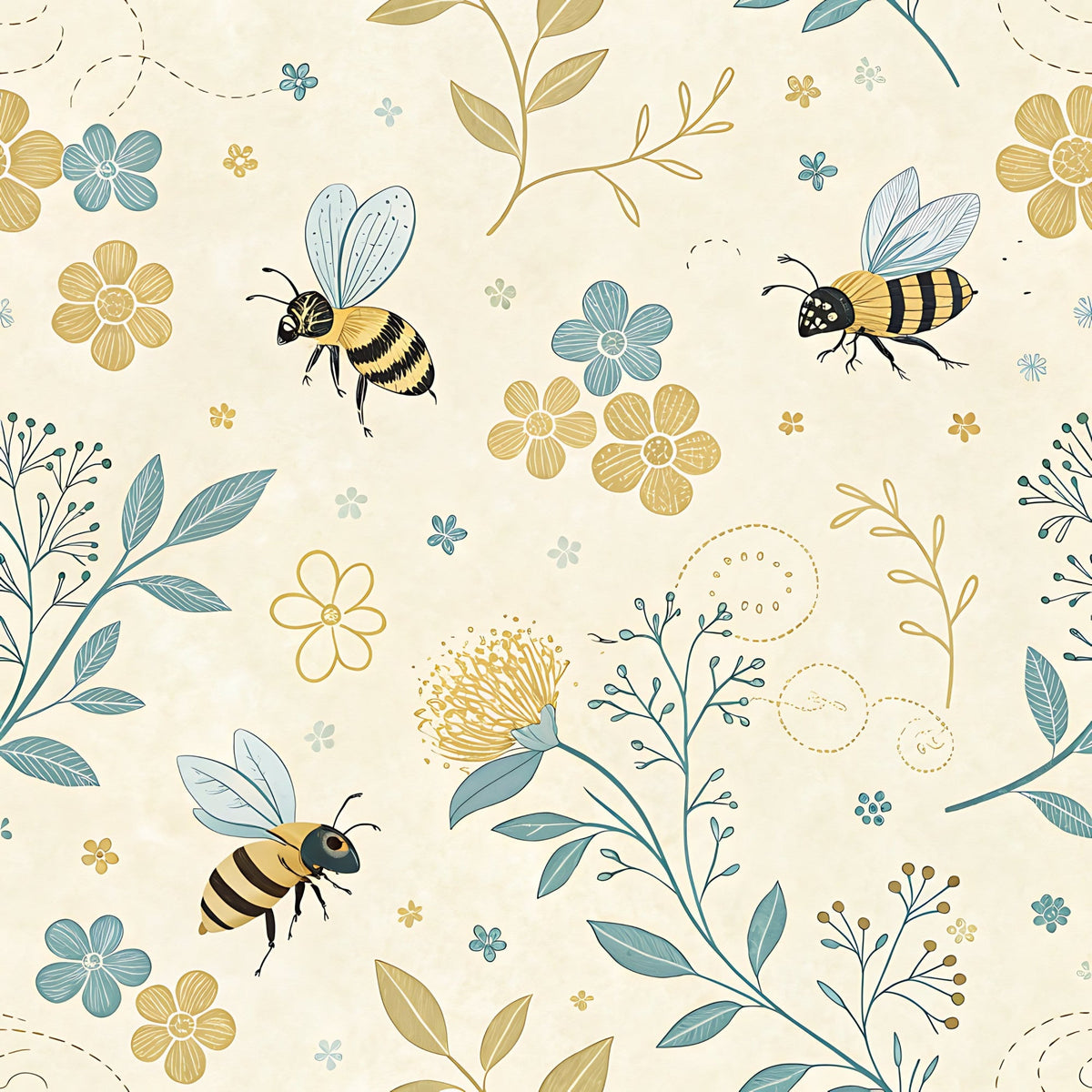 Honeycomb Harvest Pattern 18 Minky Fabric
