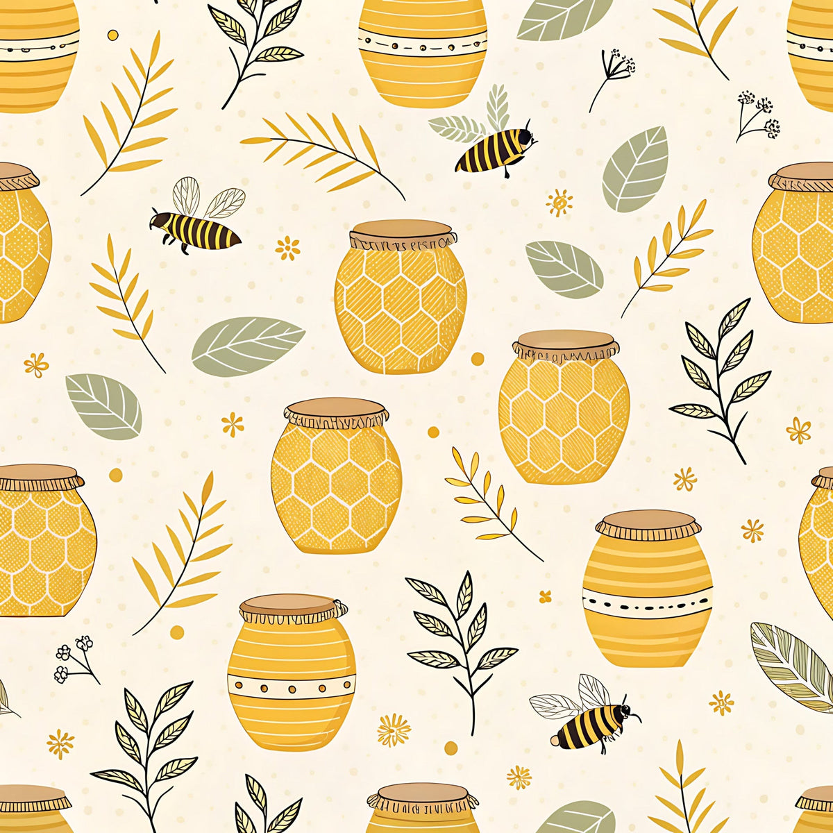 Honeycomb Harvest Pattern 19 Minky Fabric