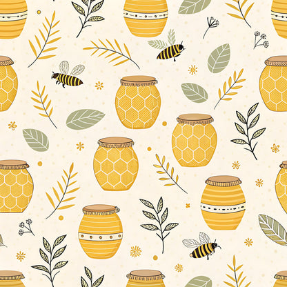Honeycomb Harvest Pattern 19 Minky Fabric