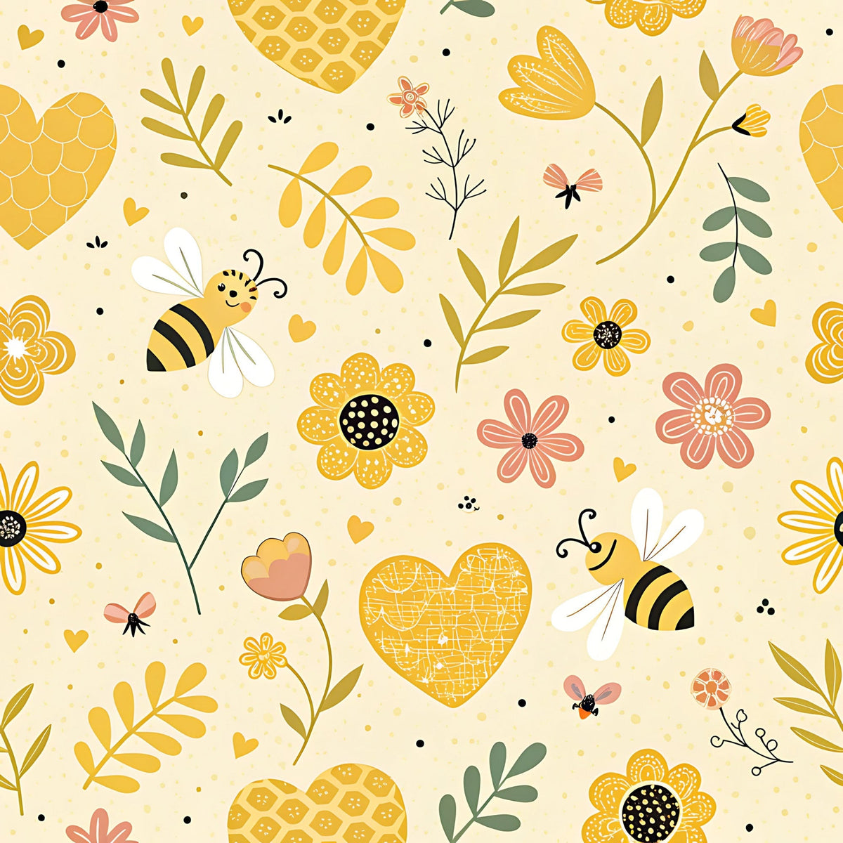 Honeycomb Harvest Pattern 21 Minky Fabric