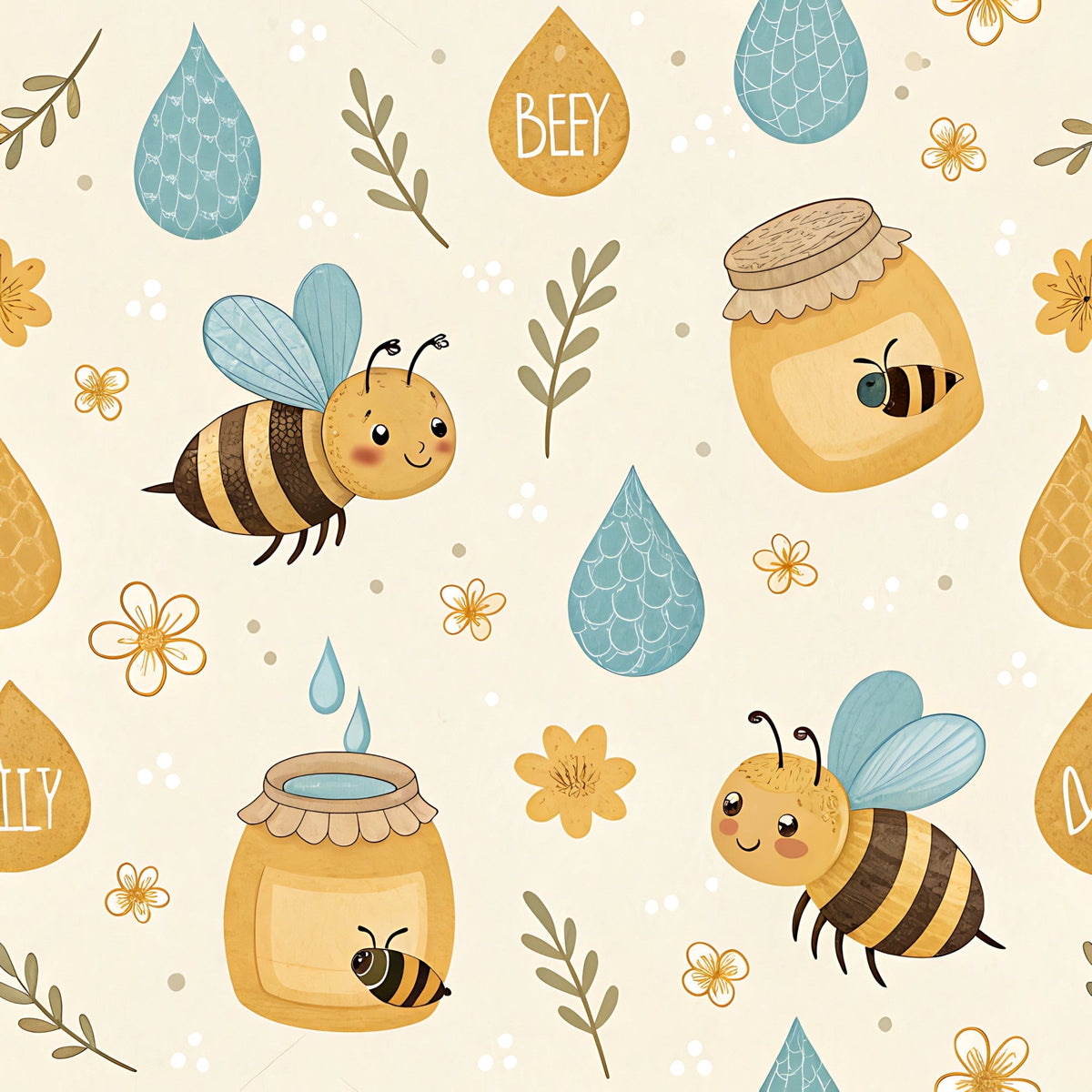 Honeycomb Harvest Pattern 3 Minky Fabric