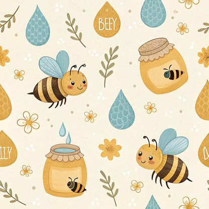 Honeycomb Harvest Pattern 3 Minky Fabric