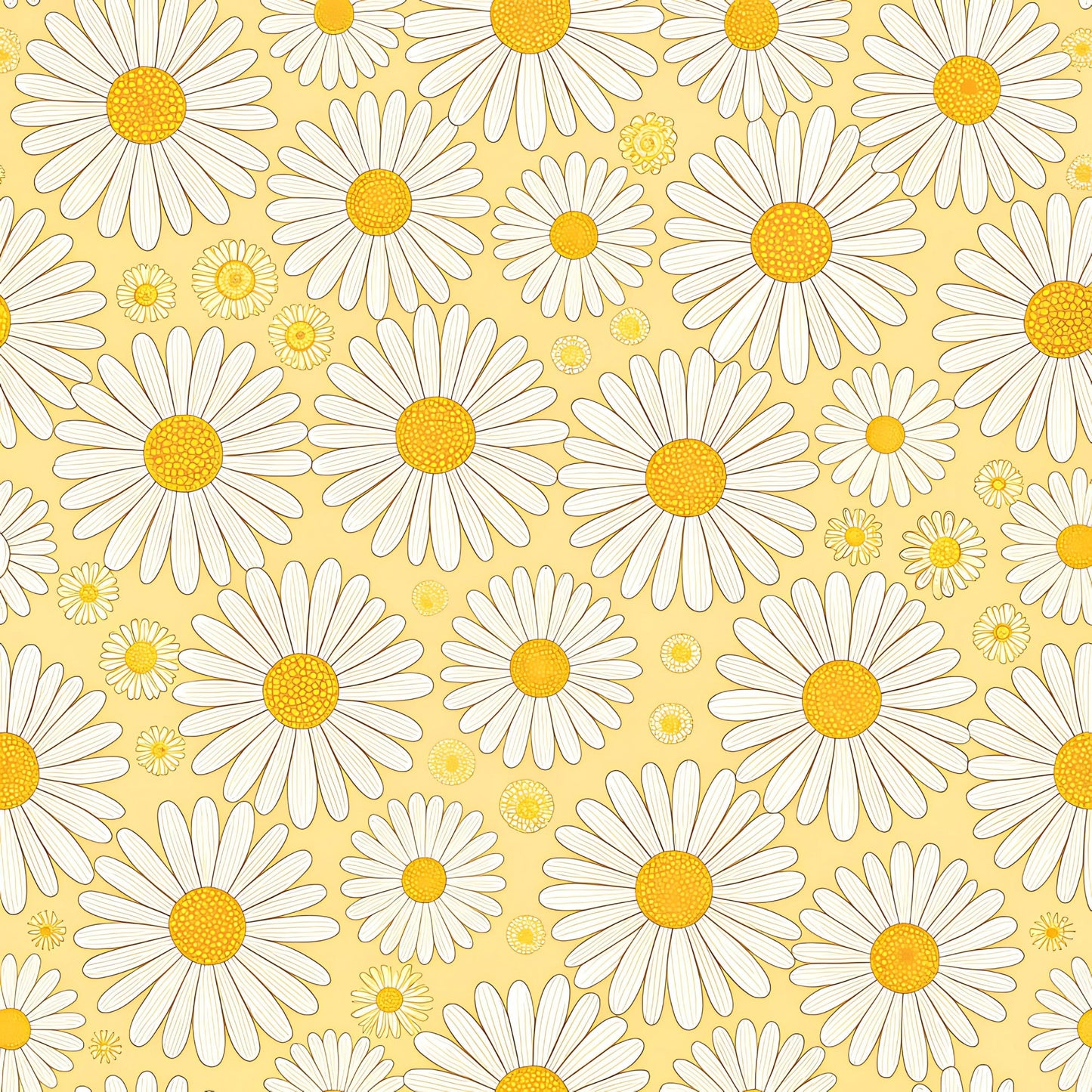 Pastel Floral Bumblebee Pattern 4 Quilting Cotton Fabric