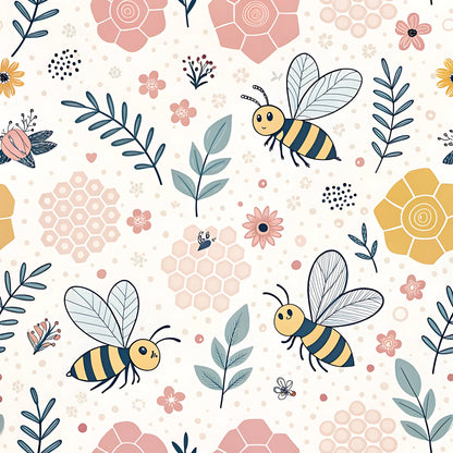 Honeycomb Harvest Pattern 5 Minky Fabric