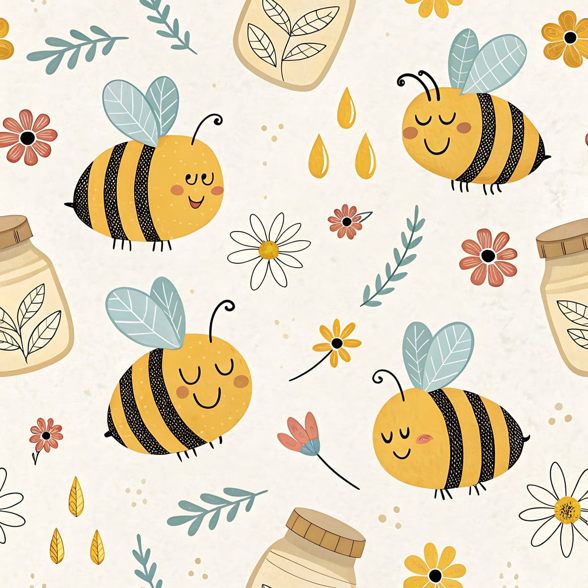 Honeycomb Harvest Pattern 7 Minky Fabric
